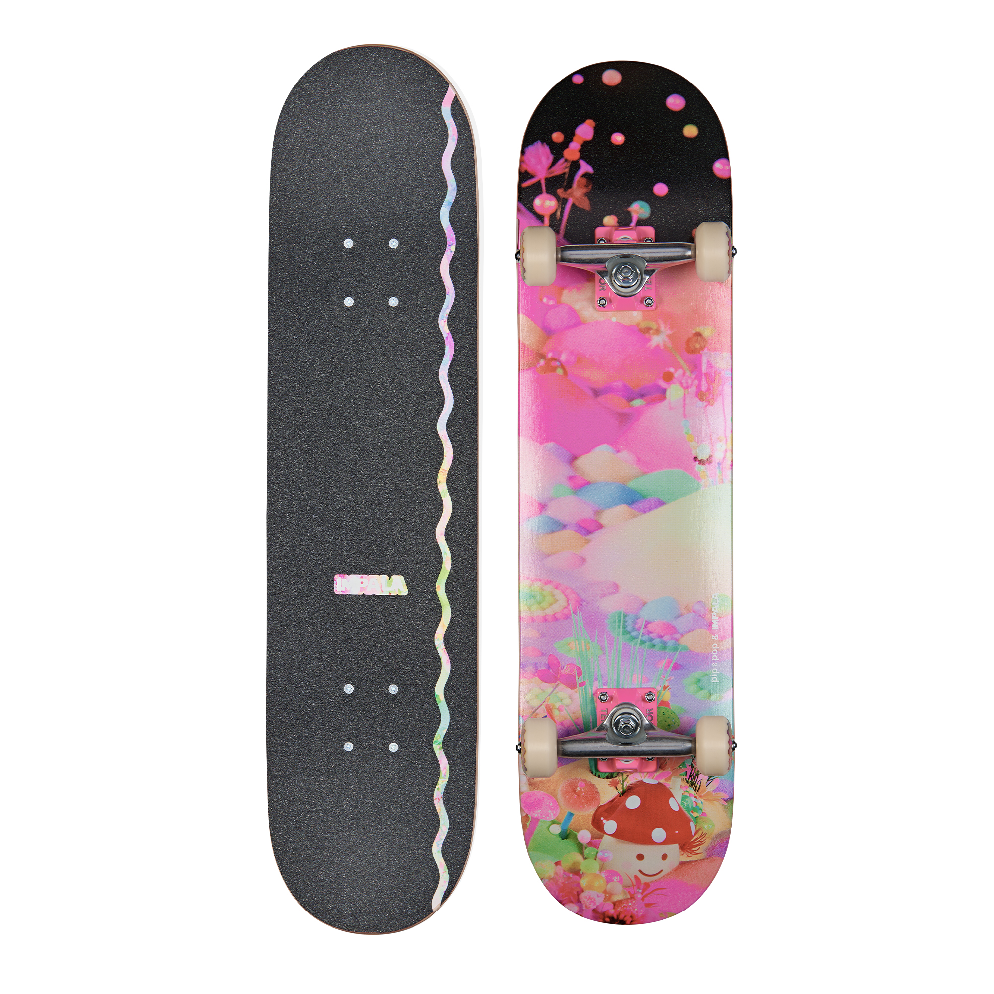 Pip and Pop Skateboard - 7.75" Baby Mushroom
